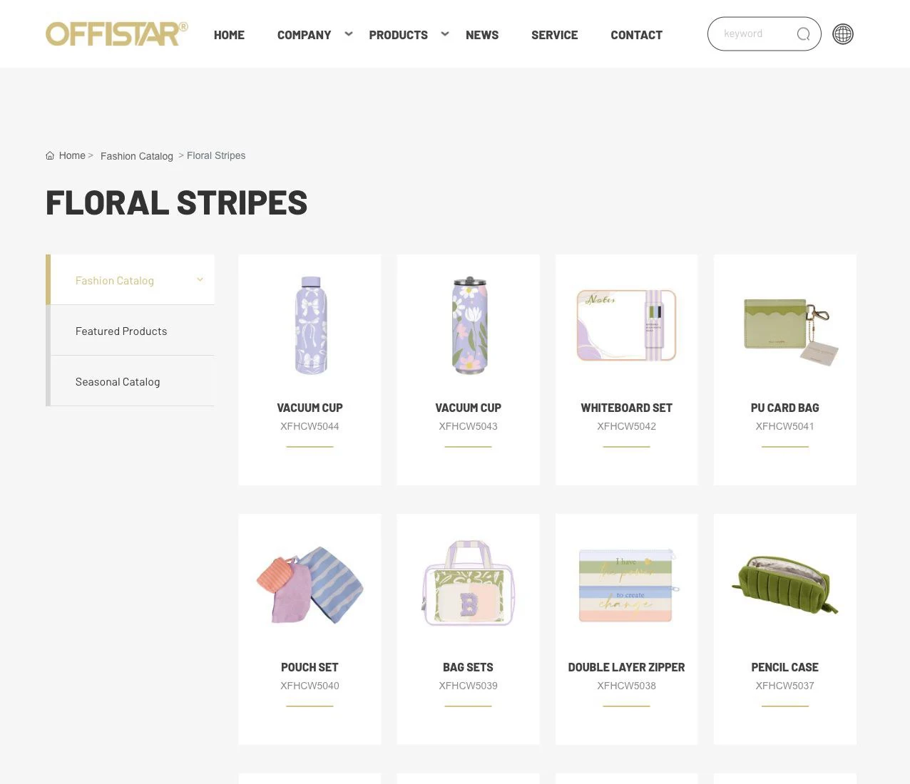 Floral Stripes 系列页